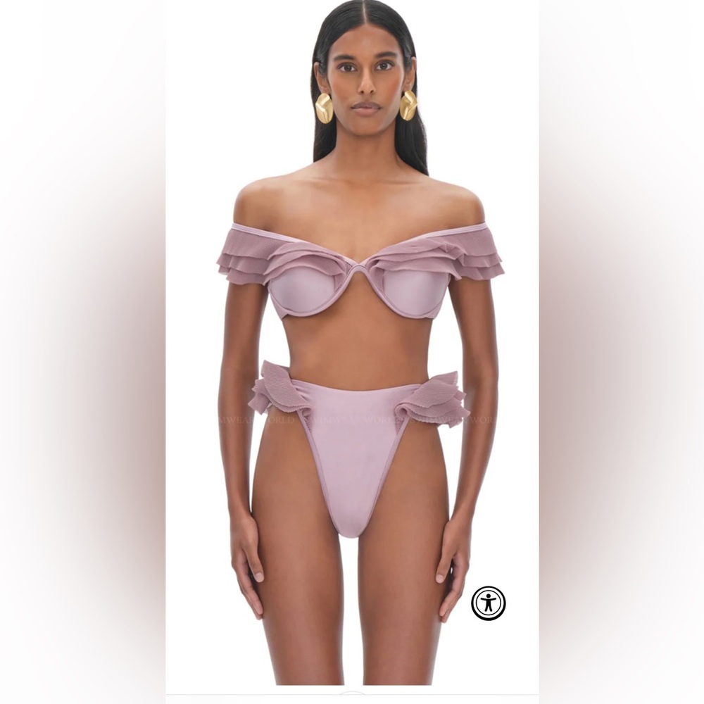 Andrea Iyamah Salama High Rise Purple Garment, brand new with lining coverage